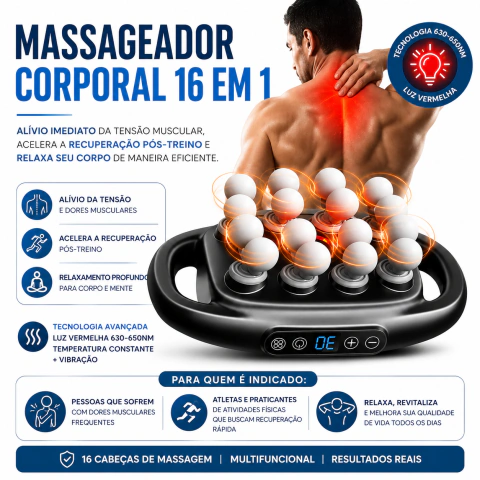 Massageador Corporal 16 em 1
